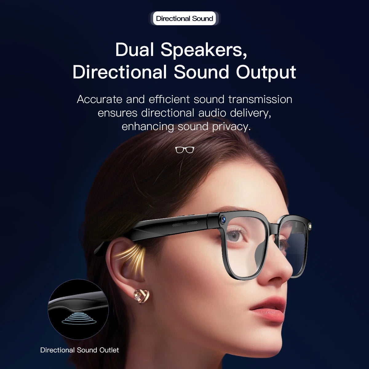 2025 800W Camera Smart Glasses  AI Translation ChatGPT Voice Assistant BT Call Music Earphones Video Recording for iPhone Xiaomi
