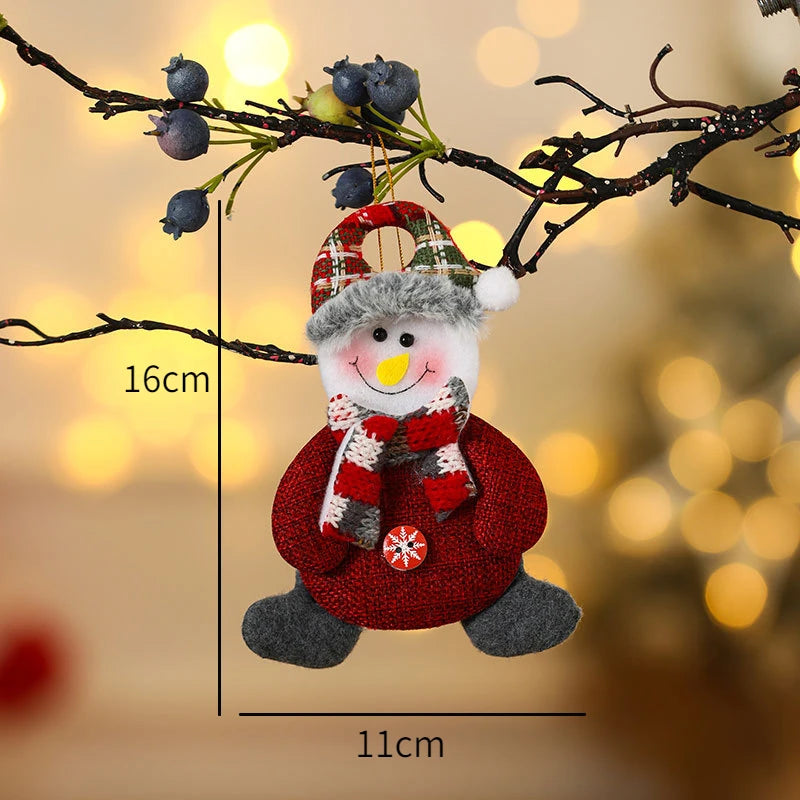 New Year 2025 Christmas Tree Decorations Cute Dolls