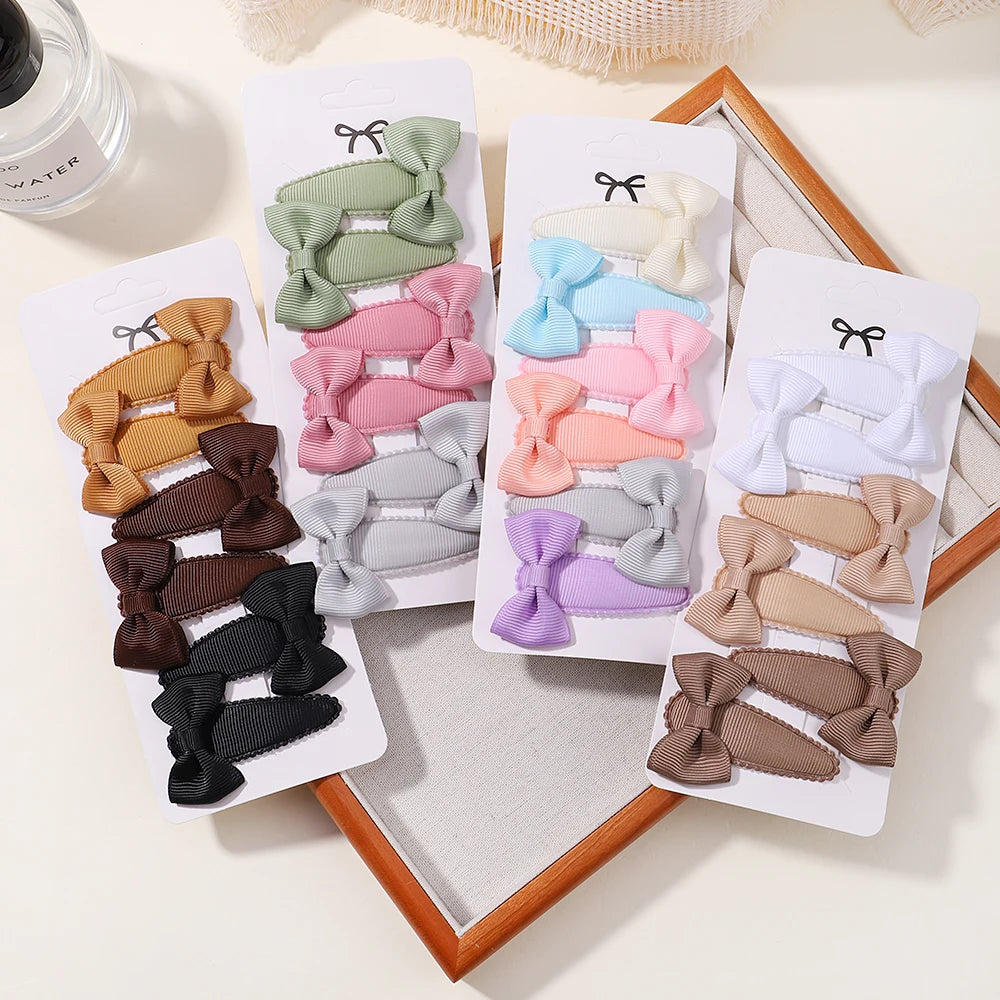 Kids Fresh Hair Clip Set Flower Printe Sweet Butterfly Hairpins Children BB Hair Bangs Clips Barrettes Girl Accessories Headwear