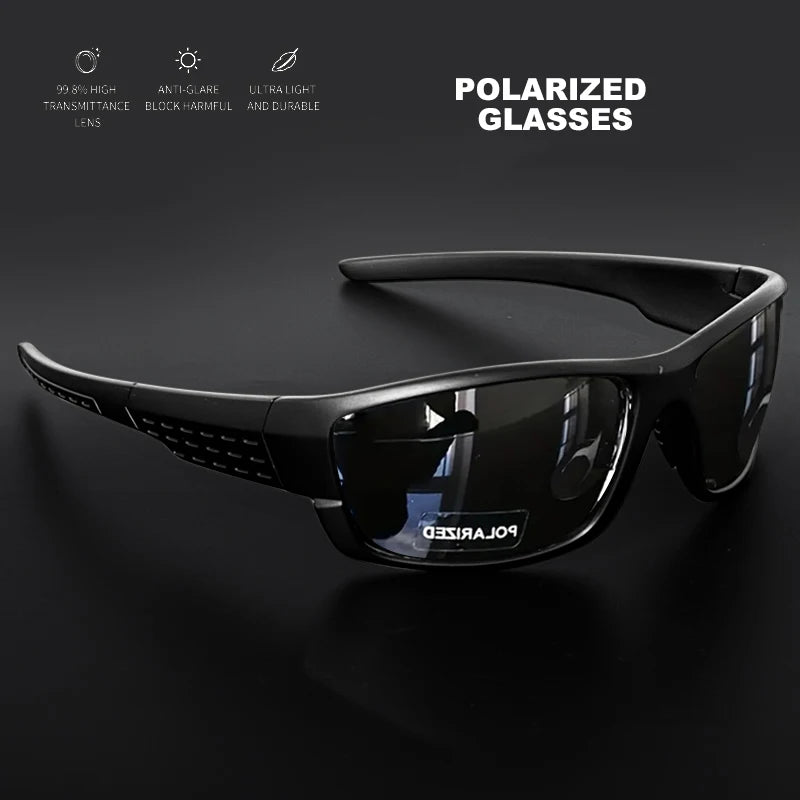 Polarized Sports Sunglasses – High-Quality UV400 for Fishing, Travel, Running & Driving with Color-Changing Lenses