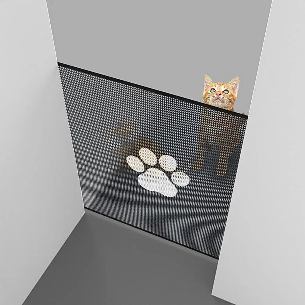 Dog Gate Indoor Retractable Mesh Baby Fence Pet Accessories For Porch Window Fireplace Doorway Yard Nursery Kitchen Balcony Pool