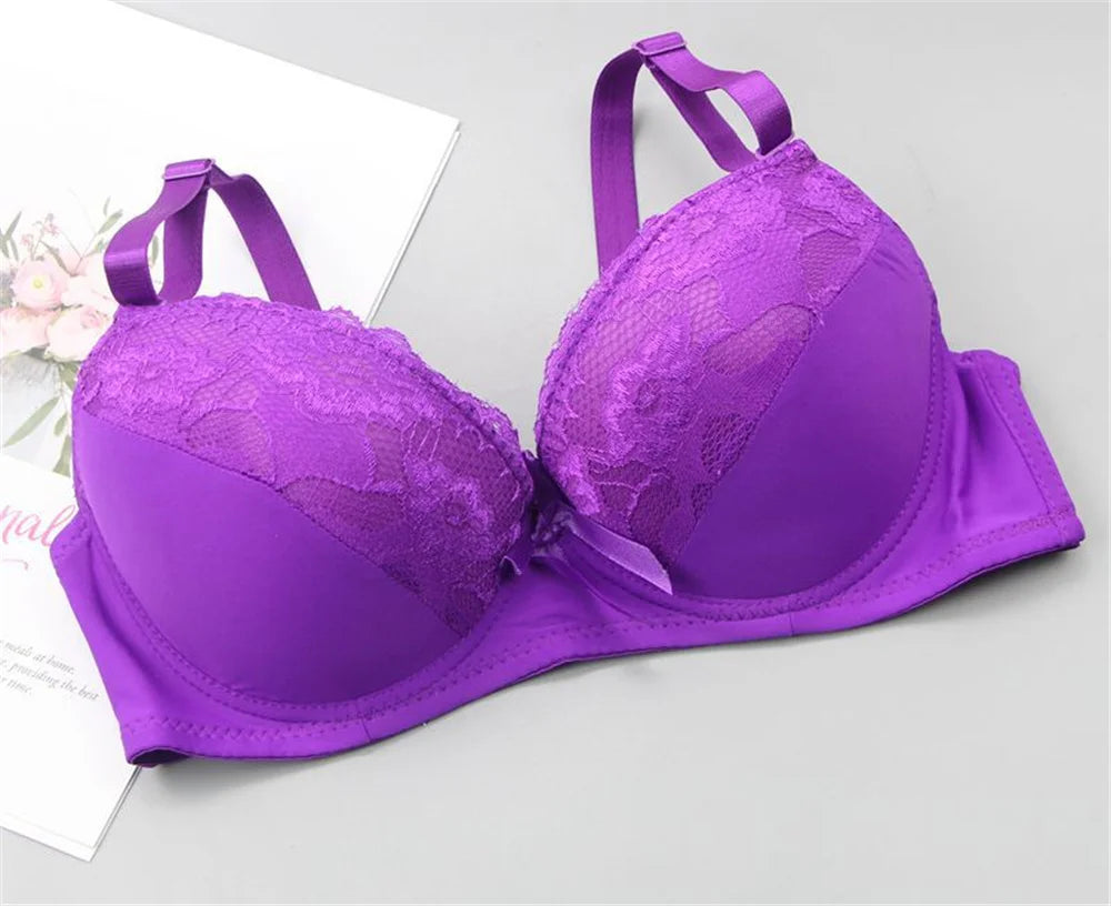 BCHRAYIUP Women's Sexy Underwire Padded Bra Set Plunge Full Cup Lingerie Panties Bra Set 32 34 36 38 40 42 44 46 A B C D E F