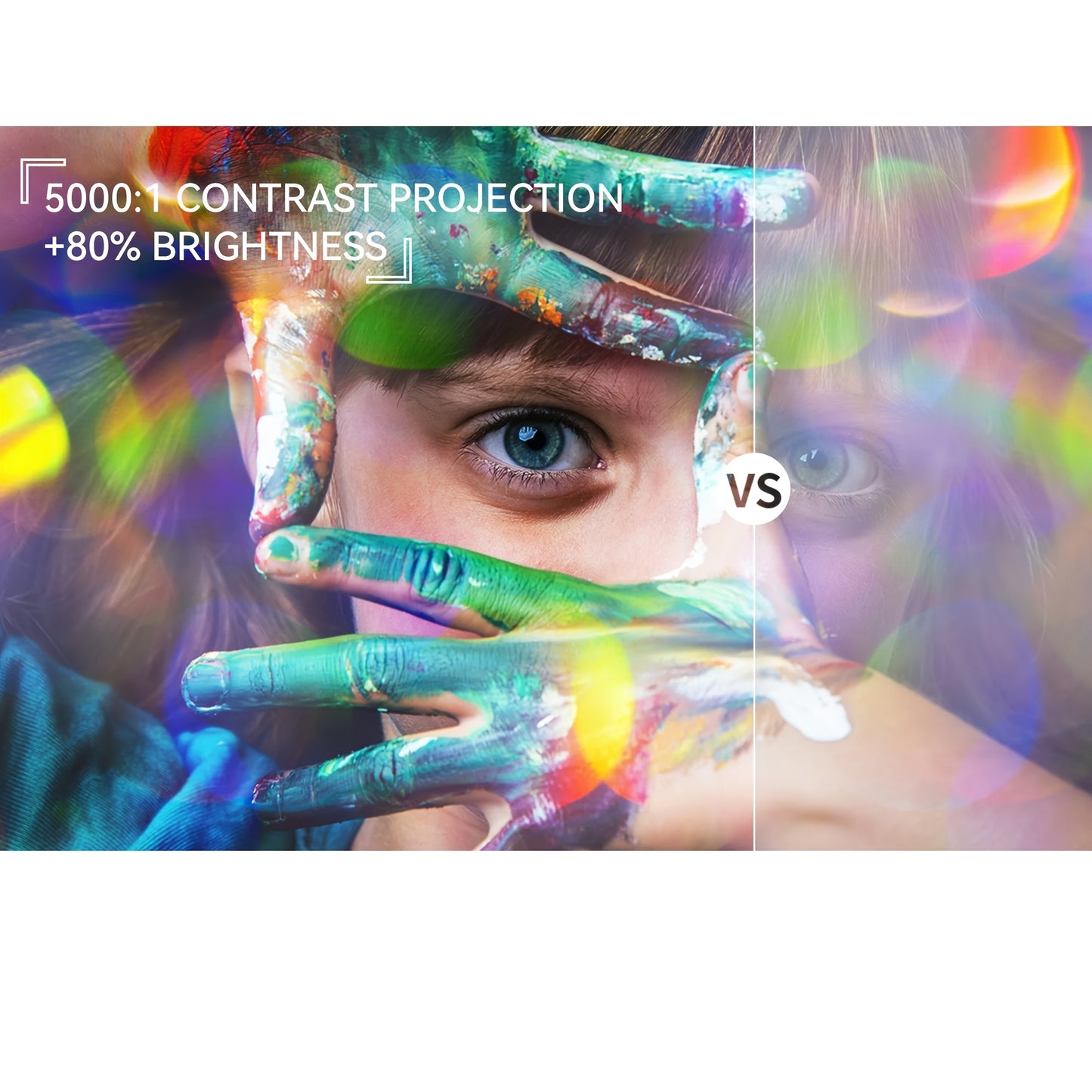 [2025 WiFi Projector] 2025 Upgrade Full HD 1080P Portable Video Projector With WiFi And Wireless | Home Theater, Wireless Screen Casting, Compatible With AV, TV Stick, Laptop, Smartphone | Suitable For Family Dinner, Birthday