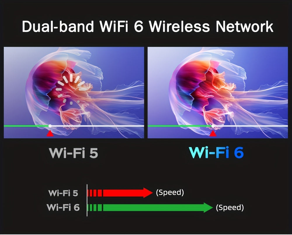 HY300 Mini Projector 4K Android 11.01080P 720 P 200ANSI Portable Wireless Home Outdoor Cinema 180° Projection Angle Adjustable