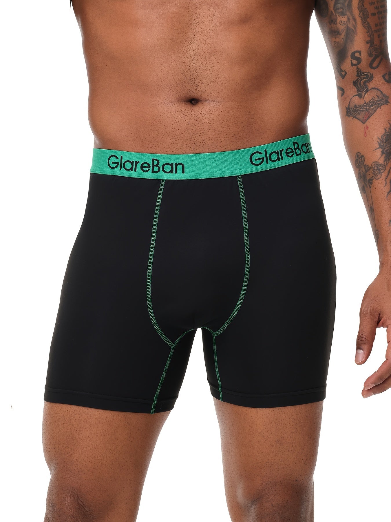 10pcs Mid-Long Black Boxer Shorts Men Underwear Male Underpants for Men Comfortable Homme Boxershorts Slips Briefs Panties Fashion Style