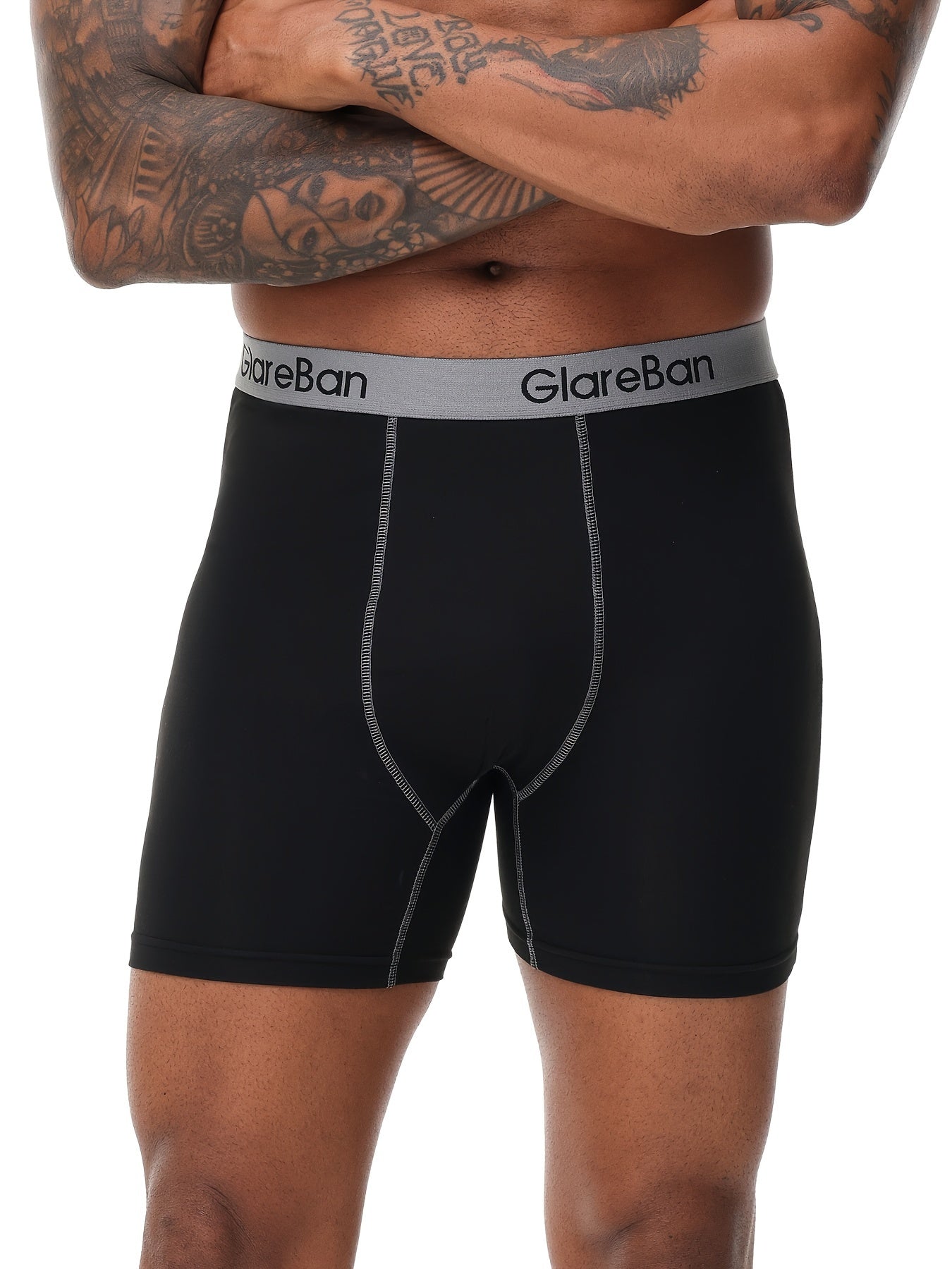 10pcs Mid-Long Black Boxer Shorts Men Underwear Male Underpants for Men Comfortable Homme Boxershorts Slips Briefs Panties Fashion Style